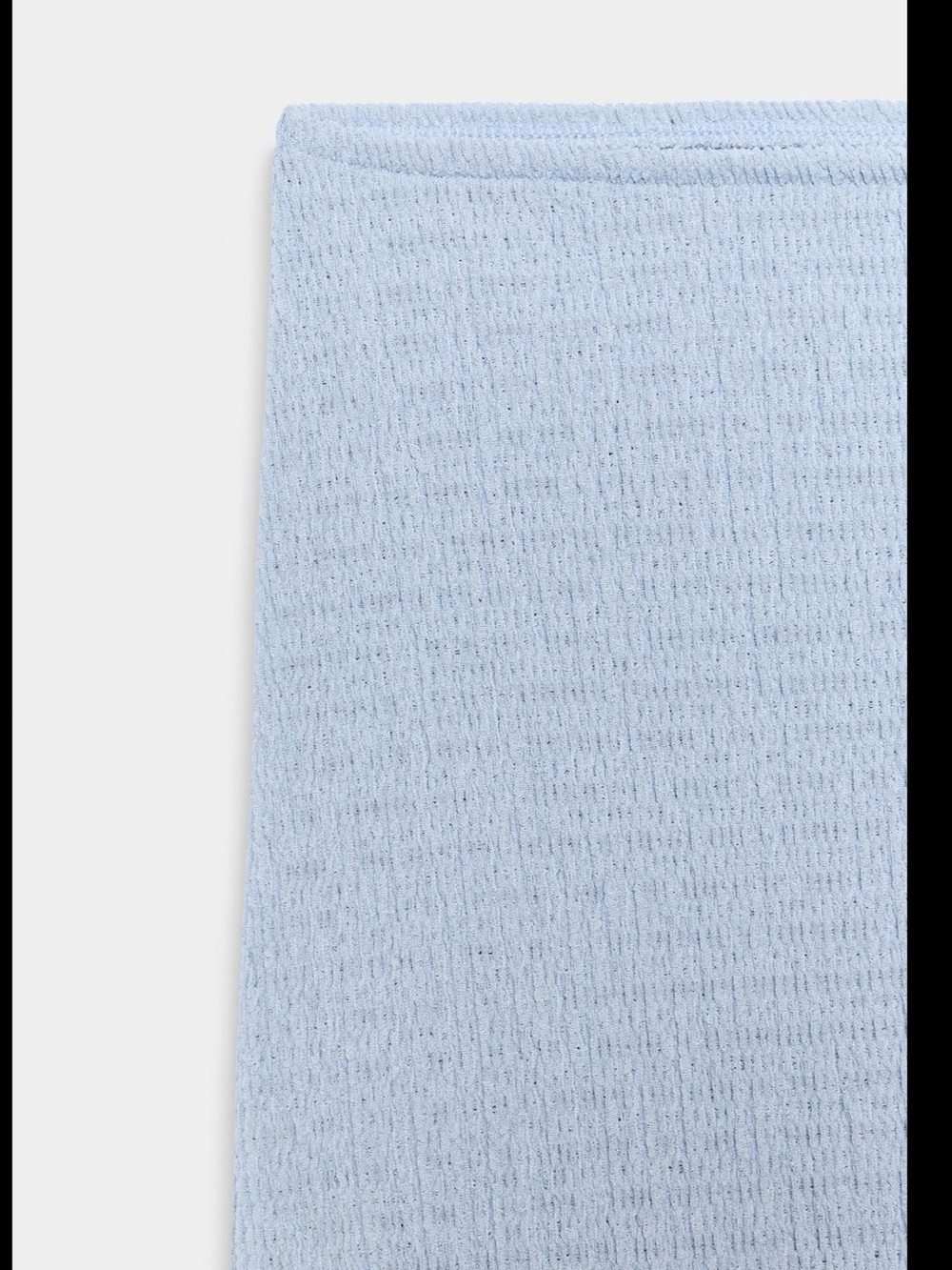 Zara textured long skirt, light blue - Picture 15 of 15